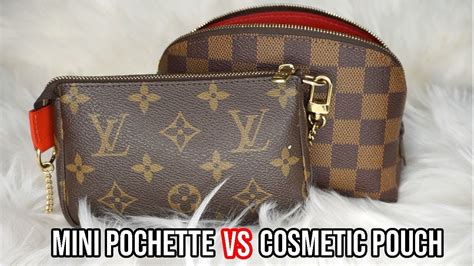 louis vuitton mini pochette vs cosmetic pouch